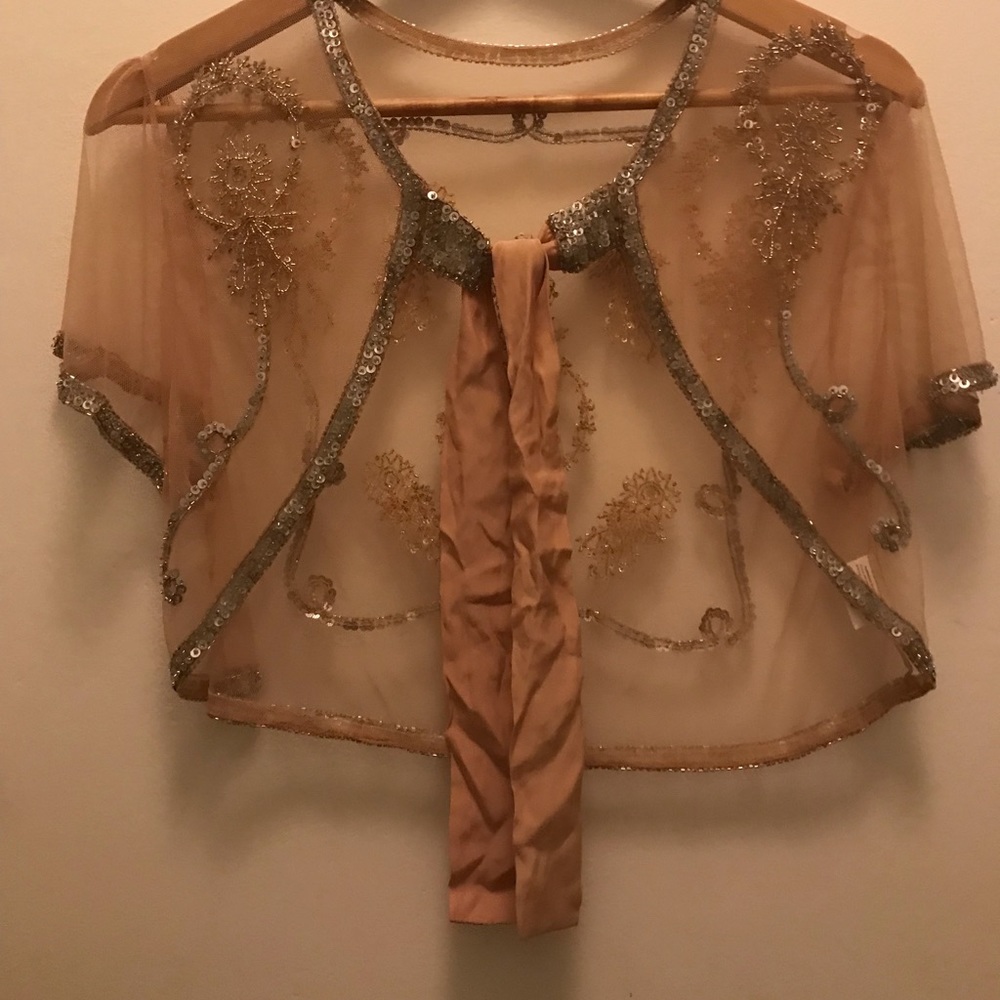 Silk Beaded Bolero - Picture 2 of 11
